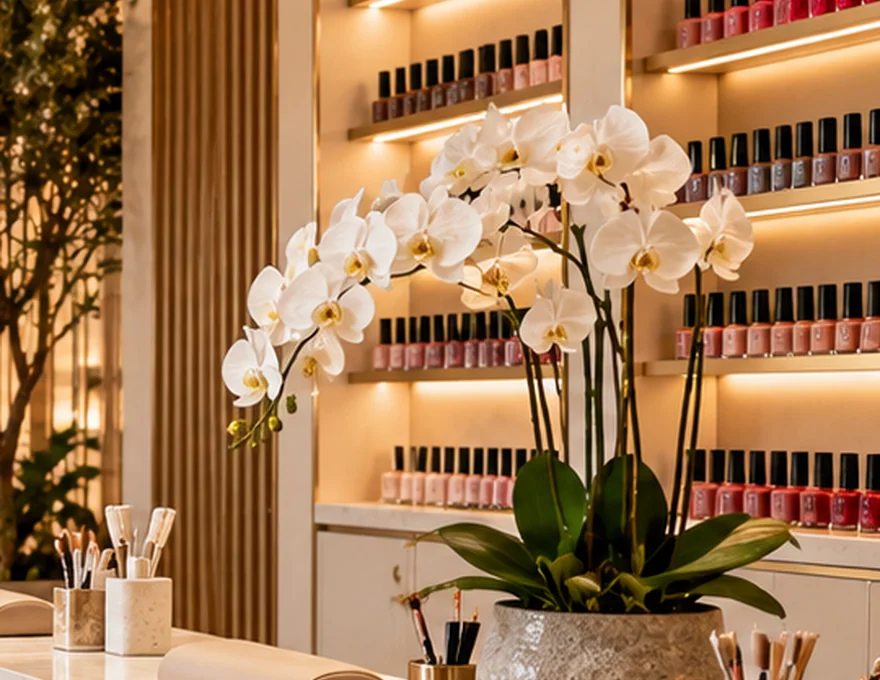 Salon flowers and details (illustrative image)